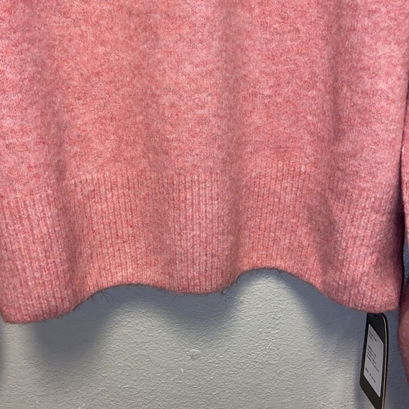 Woolen Bloom NWT  Pink Mock Turtleneck Oversized Boxy Sweater 4300 - Picture 4 of 11